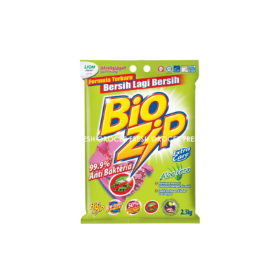 BIO ZIP DETERGENT POWDER ALOE VERA 2.3KG