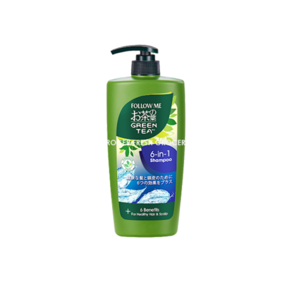 FOLLOW ME SHAMPOO 650ML  GREEN TEA 6-IN-1