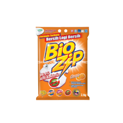 BIO ZIP DETERGENT POWDER ORANGE 2.3KG