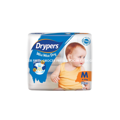 DRYPERS WEE WEE DRY M-74'S (6-11KG)