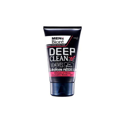 MEN'S BIORE DOUBLE SCRUB DEEP CLEAN 100GM