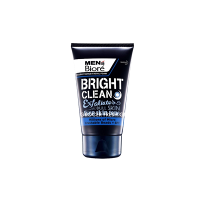 MEN'S BIORE DOUBLE SCRUB BRIGHT CLEAN 100GM