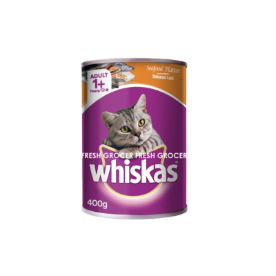 WHISKAS SEAFOOD PLATTER CAN 400GM