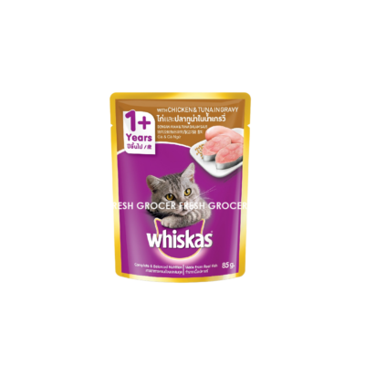 WHISKAS POUCH CHICKEN & TUNA 85GM