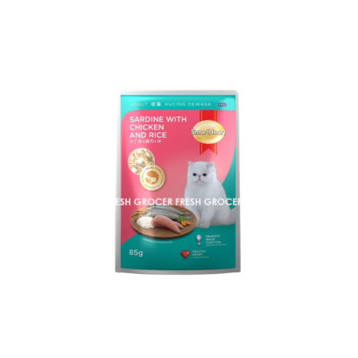 SMART HEART POUCH SARDINES WITH CHICKEN & RICE 85GM