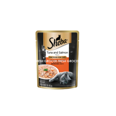 SHEBA POUCH TUNA AND SALMON 70GM