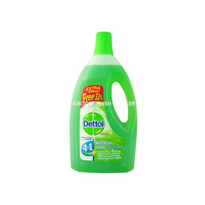 DETTOL GREEN APPLE MULTI ACTION CLEANER 1.5L FREE 33%