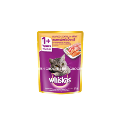 WHISKAS POUCH SEAFOOD COCKTAILS 85GM