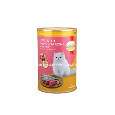 SMART HEART ADULT TUNA & CHUNKY SARDINE CAN 400GM