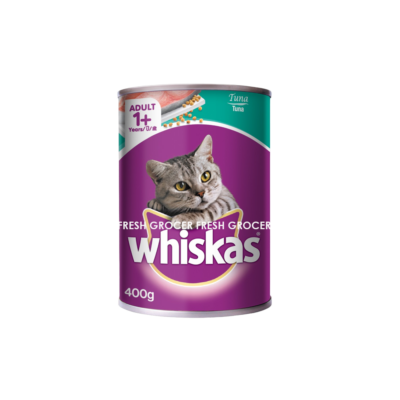 WHISKAS TUNA CAN 400GM