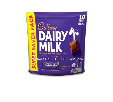 CADBURY DAIRY MILK 150GM SHARE BAG PLAIN 10'S