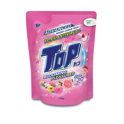 TOP CON DETERGENT LIQUID BLOMING PLEASURES PINK 1.5KG REFILL