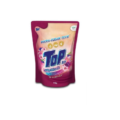 TOP CON DETERGENT LIQUID SILKY MIRACLE REFILL 1.5KG