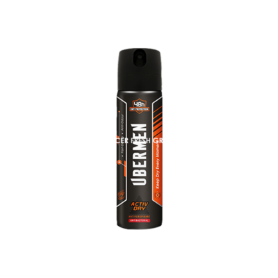 UBER MEN ANTIPERSPIRANT SPRAY 150ML ACTIV DRY