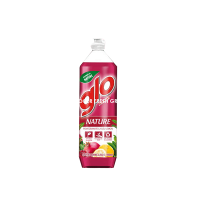 GLO DISHWASH LIQUID NATURE POMEGRANATE & YUZU LEMON 800ML