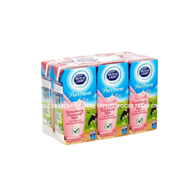 DUTCH LADY UHT STRAWBERRY MILK  6X200ML