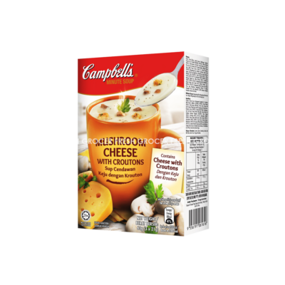 CAMPBELL'S CREAM OF MUSHROOM CHEESE INSTANT SOUP 3S X 22GM