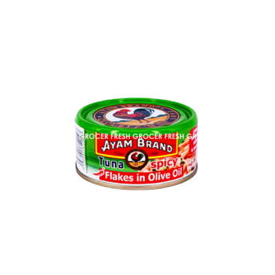 AYAM BRAND TUNA SPICY FLAKES IN OLIVE OIL 150GM