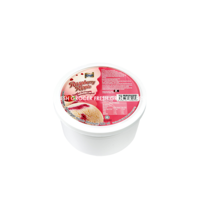 KING'S RASBERRY RIPPLE ICE CREAM 500ML