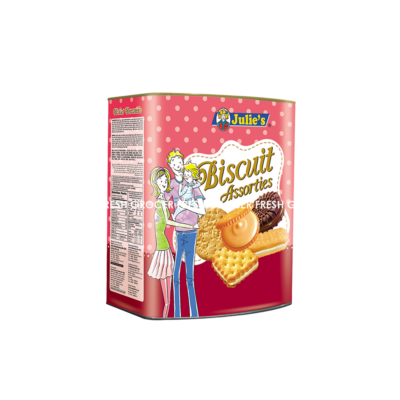 JULIE'S ASSORTED BISCUITS TIN 530GM