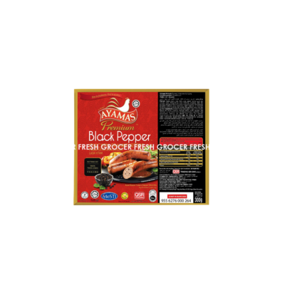 AYAMAS PREMIUM FRANKFURTER BLACK PEPPER 300GM