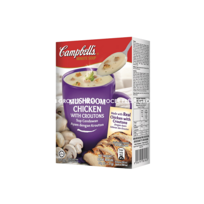 CAMPBELL'S MUSHROOM CHICKEN INSTANT SOUP 3S X 21GM