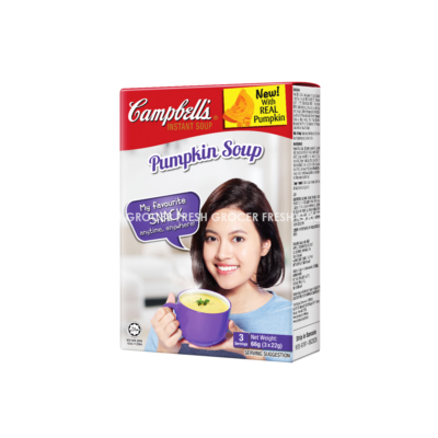 CAMPBELL'S PUMPKIN INSTANT SOUP 3S X 22GM