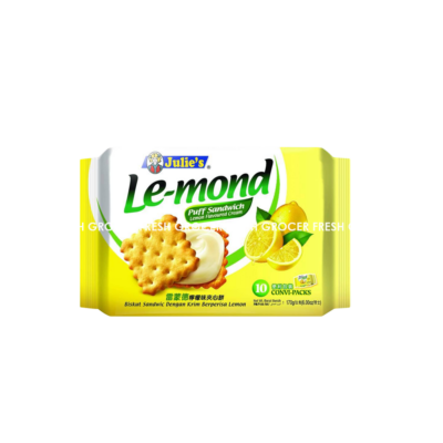 JULIE'S LE-MOND PUFF SANDWICH LEMON 170GM