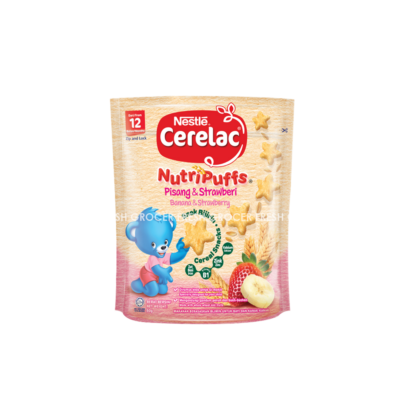 CERELAC NUTRIPUFF BANANA & STRAWBERRY 50GM