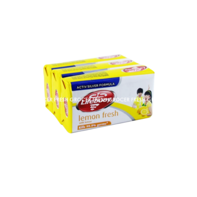 LIFEBUOY BAR SOAP LEMON FRESH 4'S X 115GM