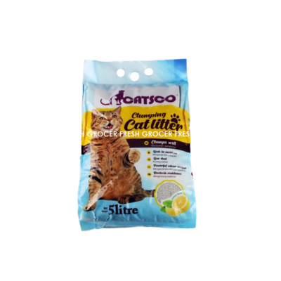 CATSCO CLUMPING CAT LITTER LEMON 5 LITER