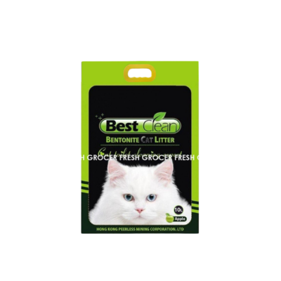 BEST CLEAN BENTONITE CAT LITTER APPLE 10L