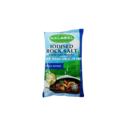 HALAGEL IODISED ROCK SALT 400GM (BLUE)