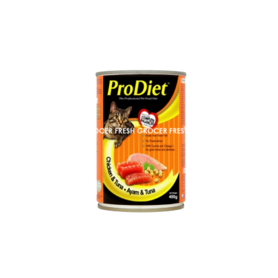 PRODIET CHICKEN & TUNA CAN 400GM