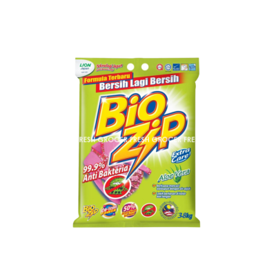 BIO ZIP DETERGENT POWDER ALOE VERA 3.8KG