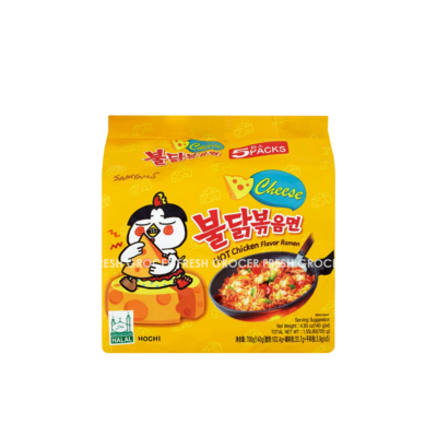 SAMYANG HOT CHICKEN CHEESE RAMEN 5S X 140GM