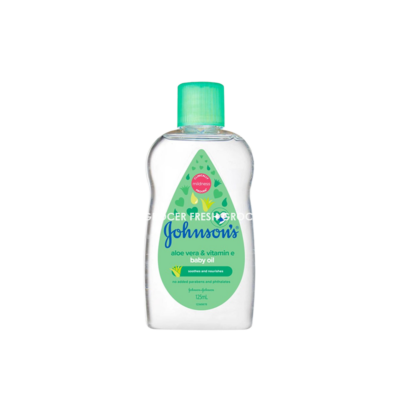 JOHNSON'S ALOE VERA AND VITAMIN E BABY OIL 125ML