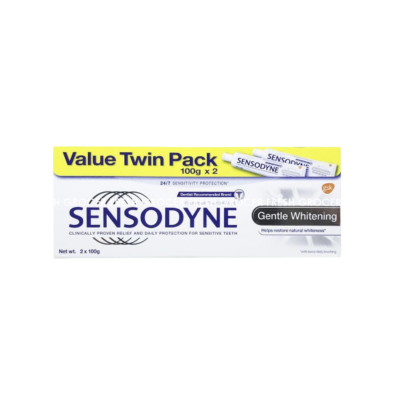 SENSODYNE GENTLE WHITENING TOOTHPASTE 2SX100GM