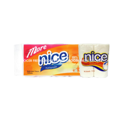 NICE TOILET TISSUE 2PLY 10ROLL 300'S FOC KITCHEN TOWEL 2ROLL