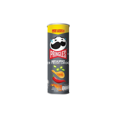 PRINGLES POTATO CRISPS HOT & SPICY 102GM