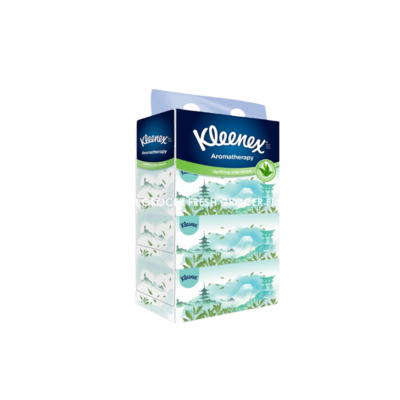 KLEENEX AROMATHERAPY FACIAL TISSUES GREEN TEA EXTRACT 3PLY 4BOX 90'ST