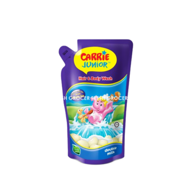 CARRIE JUNIOR BABY HAIR & BODY WASH DOUBLE MILK (REFILL) 500GM