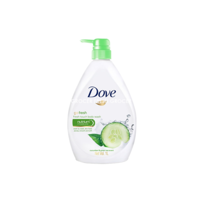 DOVE BODY WASH FRESH TOUCH CUCUMBER & GREEN TEA SCENT 1L