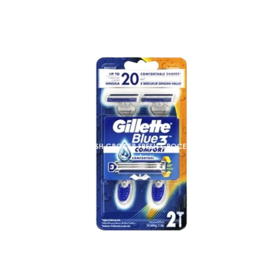 GILLETTE DISPOSABLES RAZOR BLUE III 2S