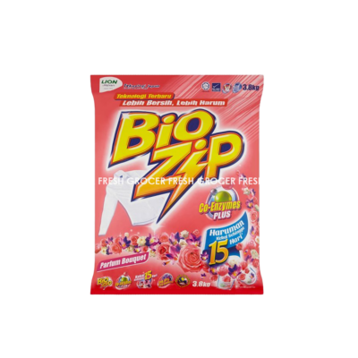 BIO ZIP DETERGENT POWDER PARFUM BOUQUET 3.8KG