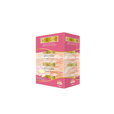 ROYAL GOLD TWIN TONE FACIAL TISSUE 4X80'S (3PLY)