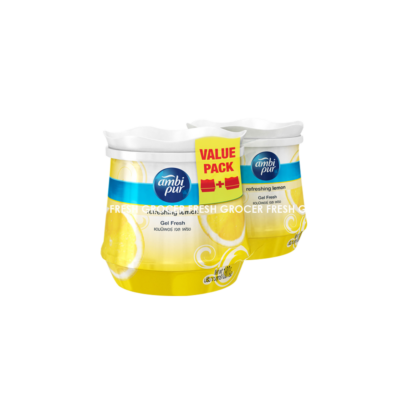 AMBI PUR GEL AIR FRESHENER LEMON 2X180GM