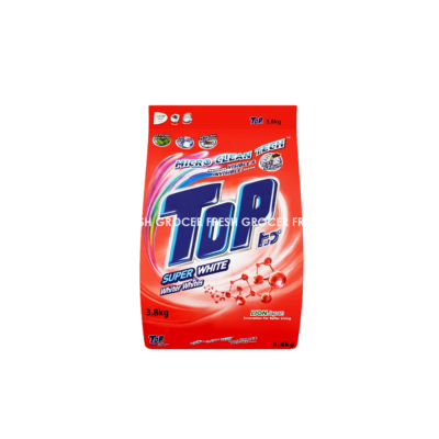 TOP POWDER DETERGENT SUPER WHITE RED 3.8KG