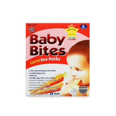 BABY BITES CARROT RICE RUSKS 50GM