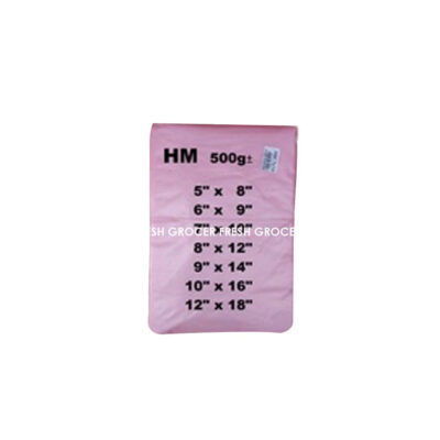 HM PLASTIC BAG 4 INCH X 6 INCH (KM) 300G±